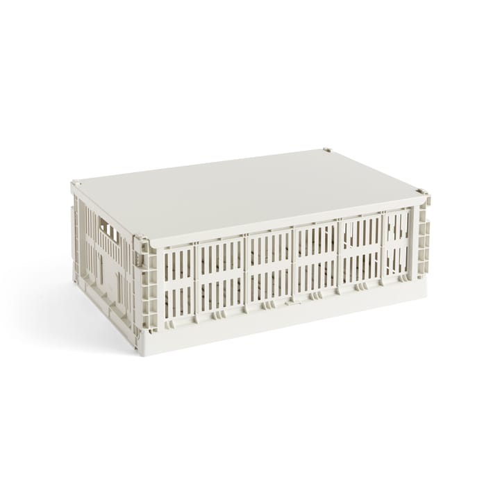 Colour Crate låg large - Offwhite - HAY