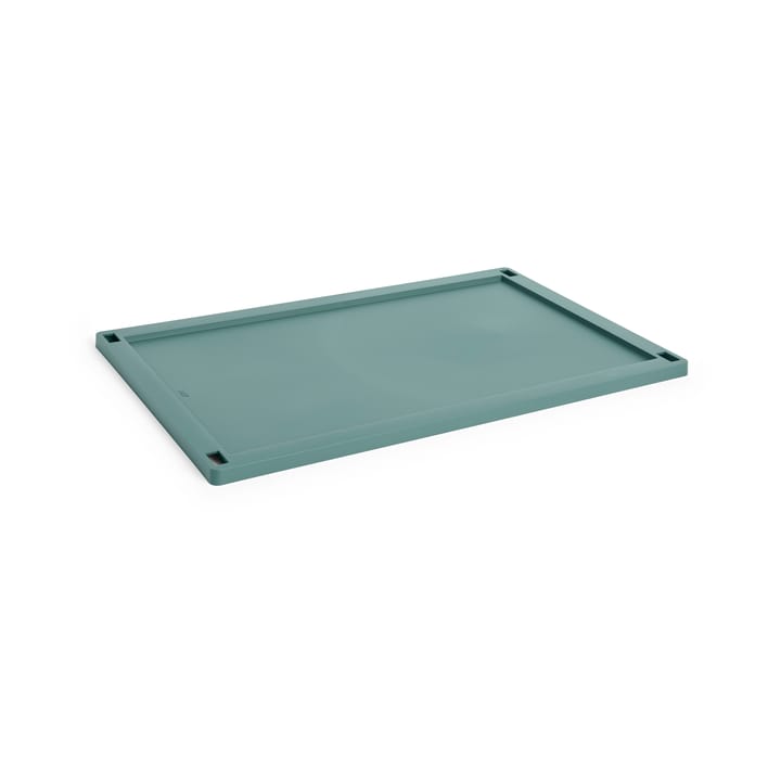 Colour Crate låg plastic large - Dark green - HAY