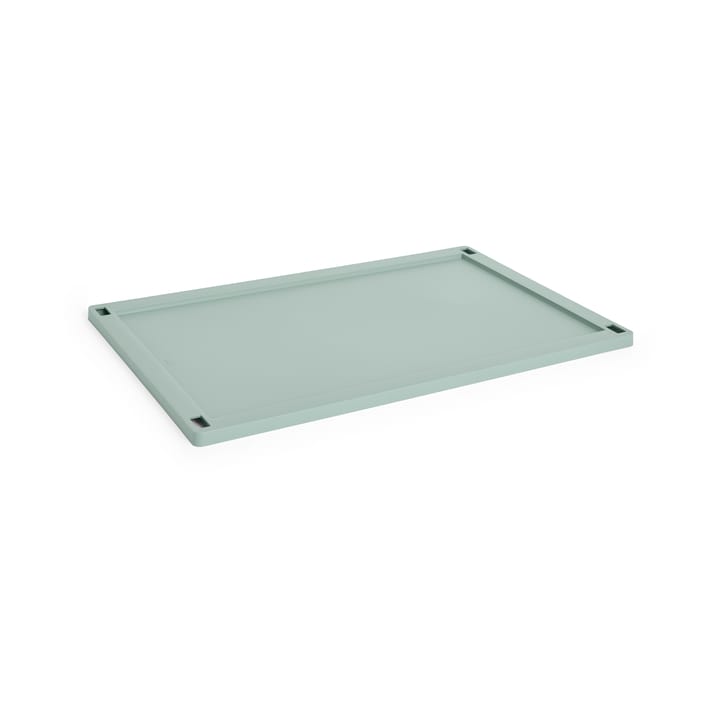 Colour Crate låg plastic large - Sage green - HAY