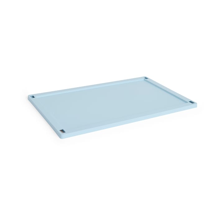 Colour Crate låg plastic large - Soft blue - HAY