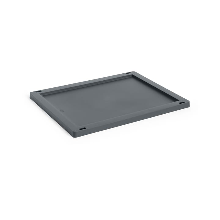 Colour Crate låg plastic medium - Charcoal - HAY