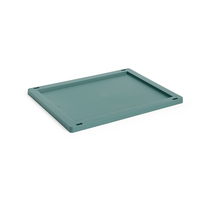 Colour Crate låg plastic medium - Dark green - HAY