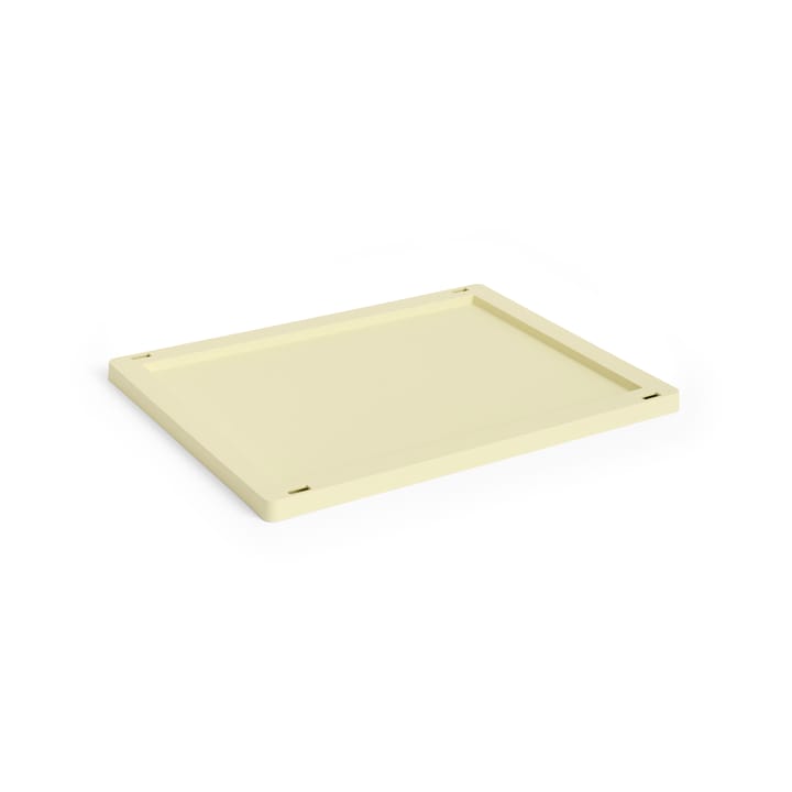 Colour Crate låg plastic medium - Light yellow - HAY