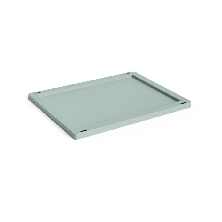 Colour Crate låg plastic medium - Sage green - HAY
