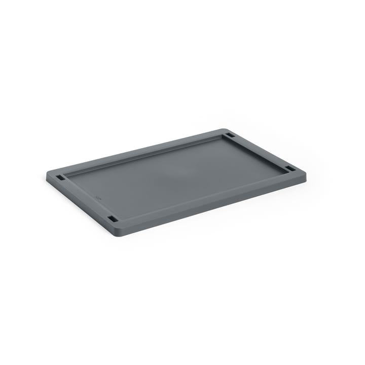 Colour Crate låg plastic small - Charcoal - HAY