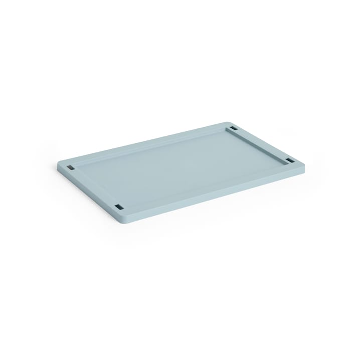 Colour Crate låg plastic small - Dusty blue - HAY