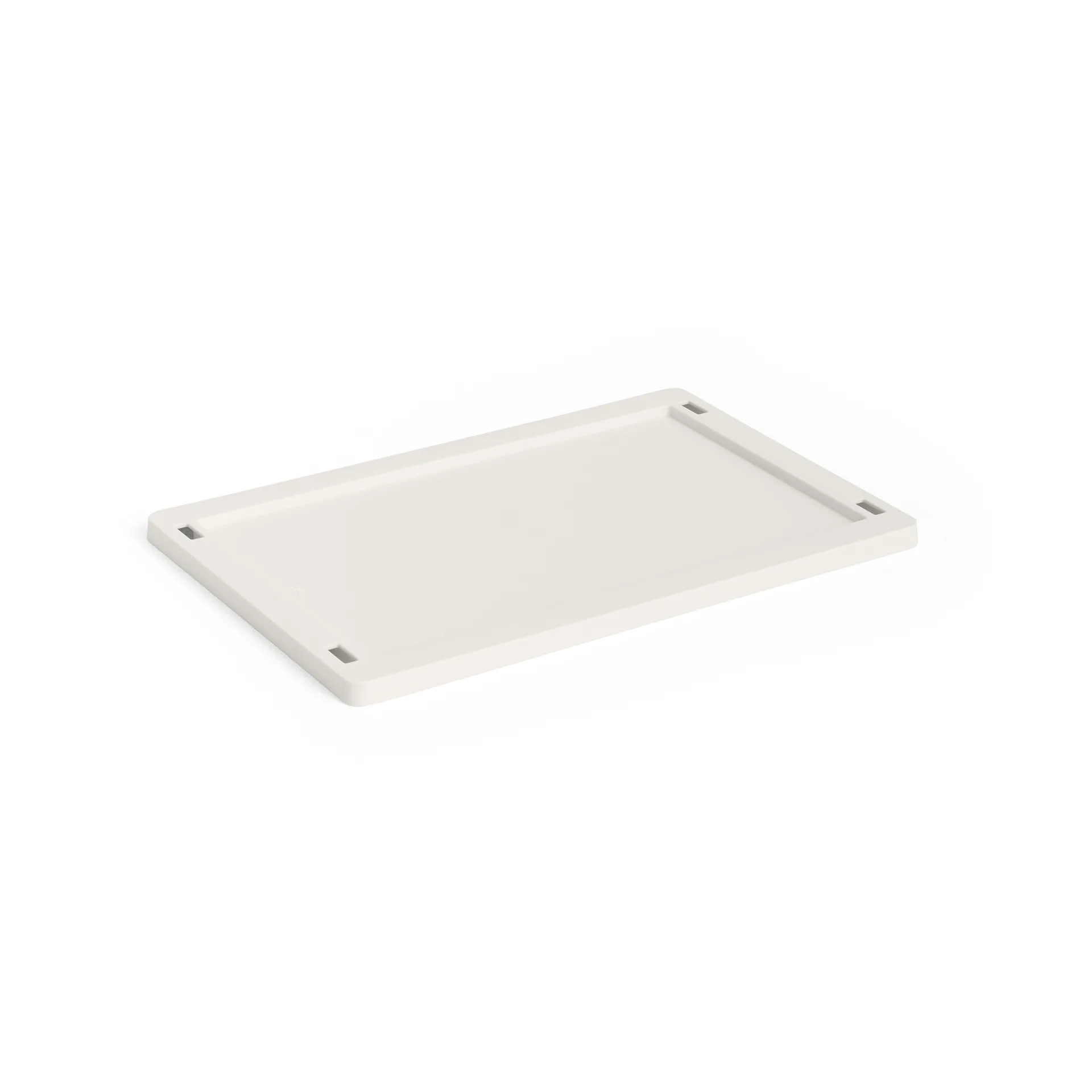 Colour Crate låg plastic small, Off white HAY