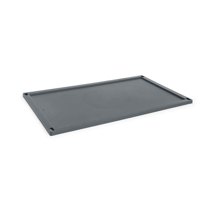 Colour Crate låg plastic x-large - Charcoal - HAY