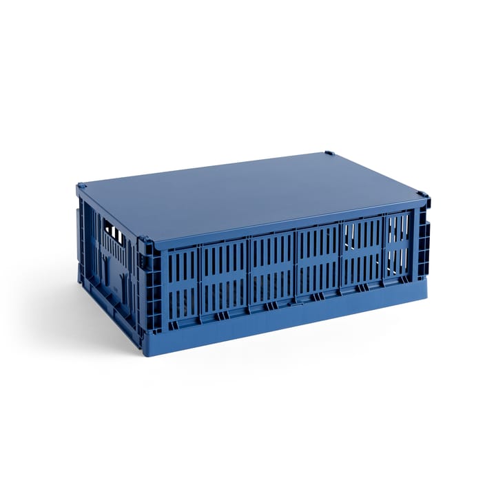 Colour Crate låg stort, Dark blue HAY