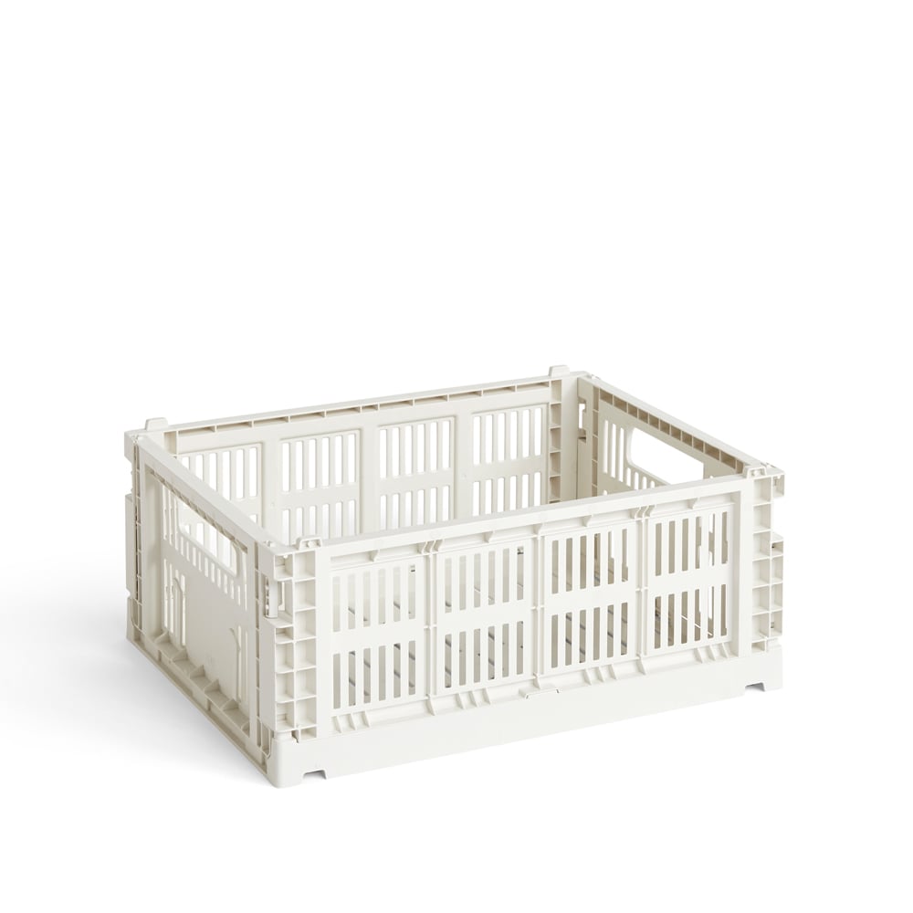 HAY Colour Crate M 26,5x34,5 cm Offwhite | Skandinavisk Design | Opbevaringskurve | Hvid