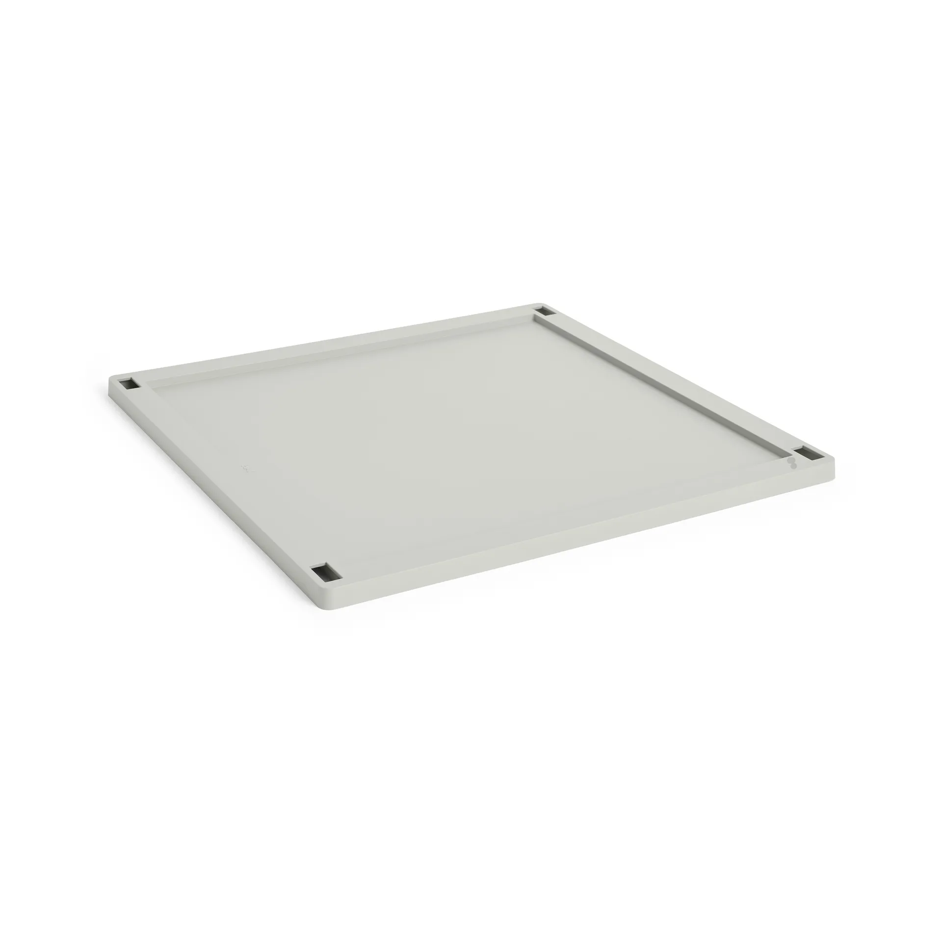 Colour Crate Square låg plastic large, Grey HAY