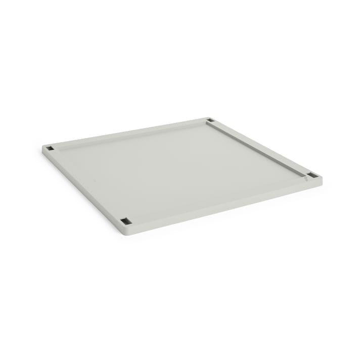 Colour Crate Square låg plastic large - Grey - HAY