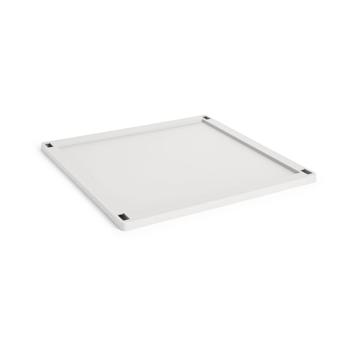 Colour Crate Square låg plastic large - Off white - HAY