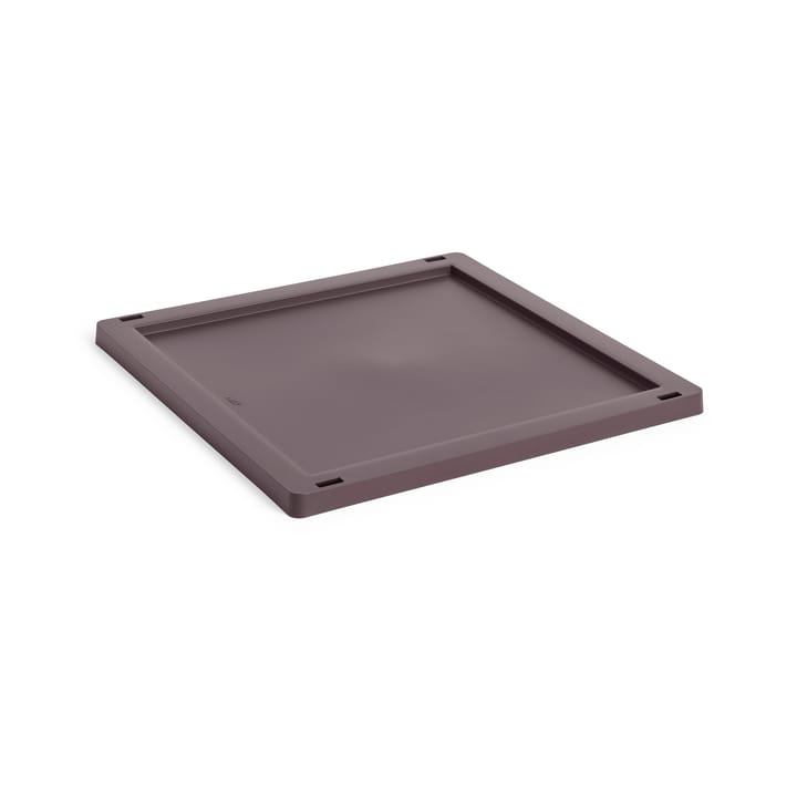 Colour Crate Square/Cube låg plastic medium - Bordeaux - HAY