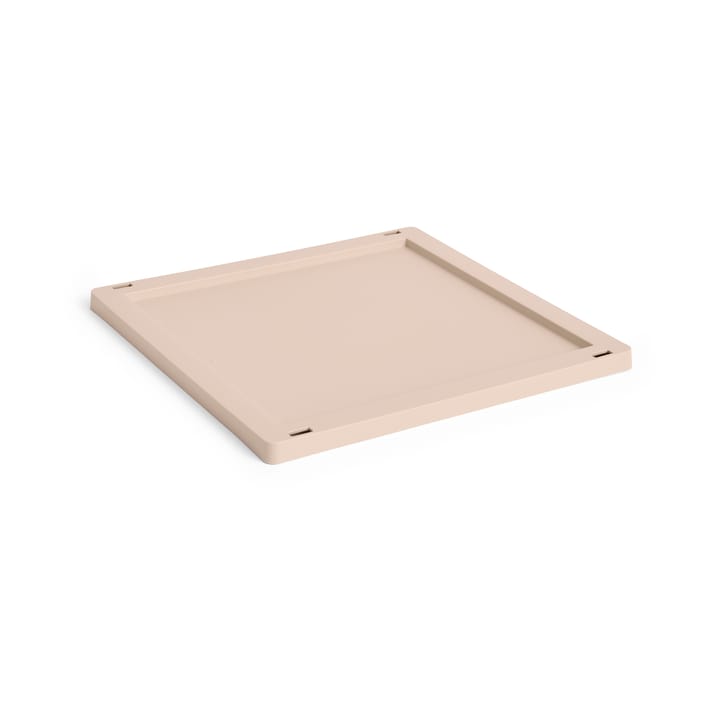 Colour Crate Square/Cube låg plastic medium - Powder - HAY