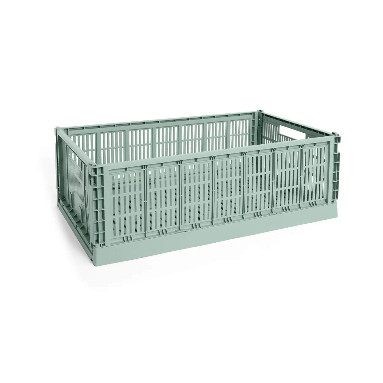 HAY Colour Crate XL 42x68 cm Sage green | Skandinavisk Design | Opbevaringsæsker & -kasser | Grøn