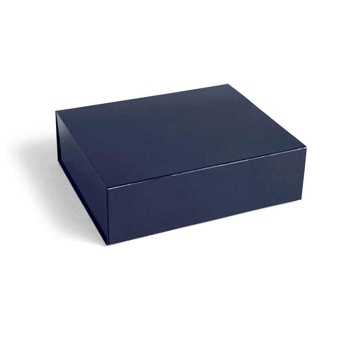 Colour Storage L æske med låg 34,5x41,5 cm - Midnight blue - HAY