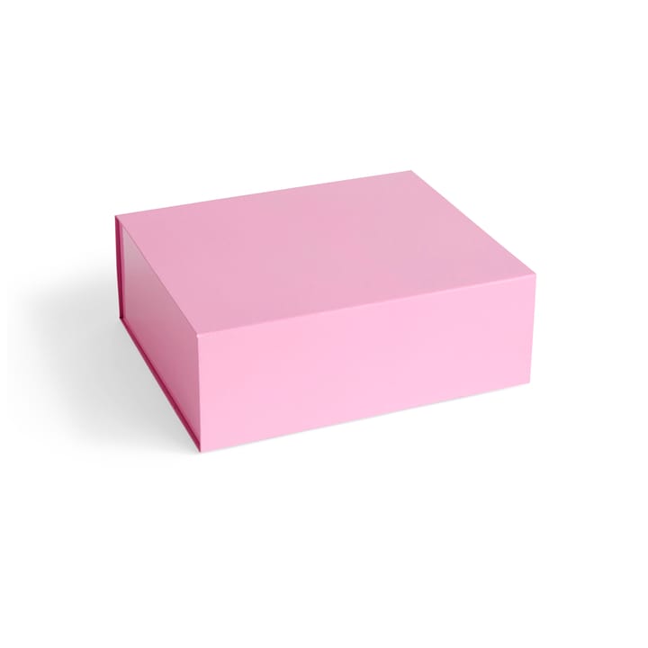 Colour Storage M æske med låg 29,5x35 cm - Light pink - HAY