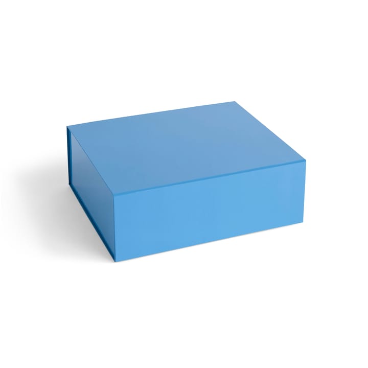 Colour Storage M æske med låg 29,5x35 cm - Sky blue - HAY