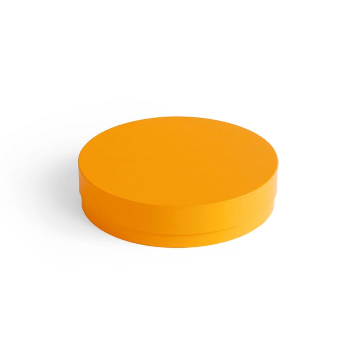 Colour Storage Round æske med låg Ø24 cm - Egg yolk - HAY