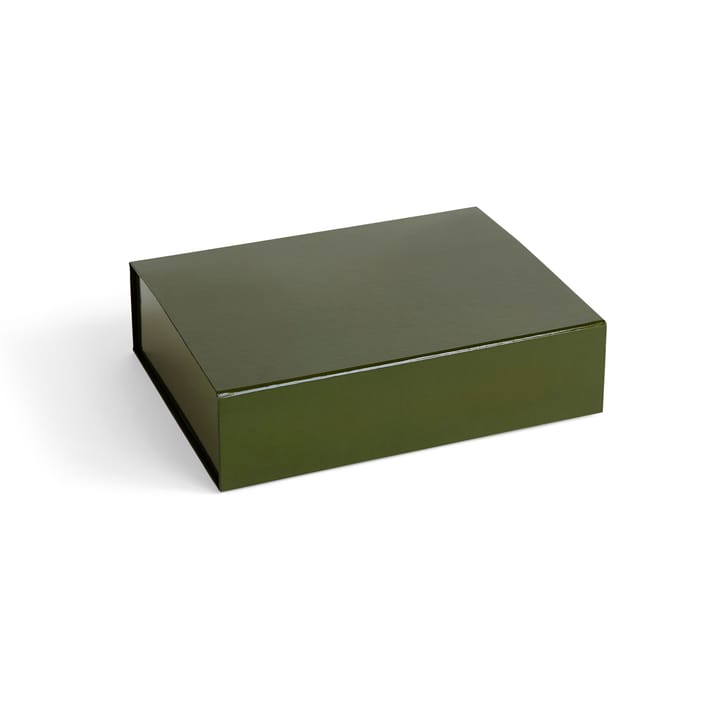 Colour Storage S æske med låg 25,5x33 cm - Olive - HAY