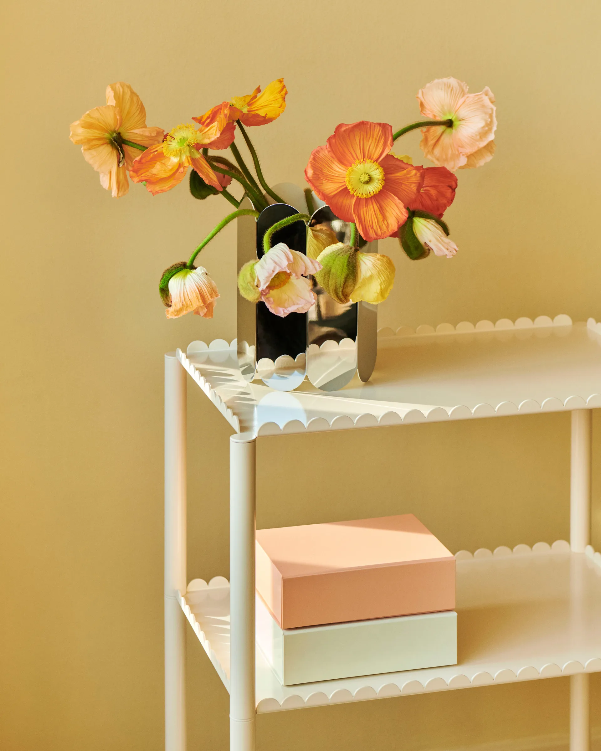 Colour Storage XS æske med låg 16,5x22,5 cm, Soft pink HAY