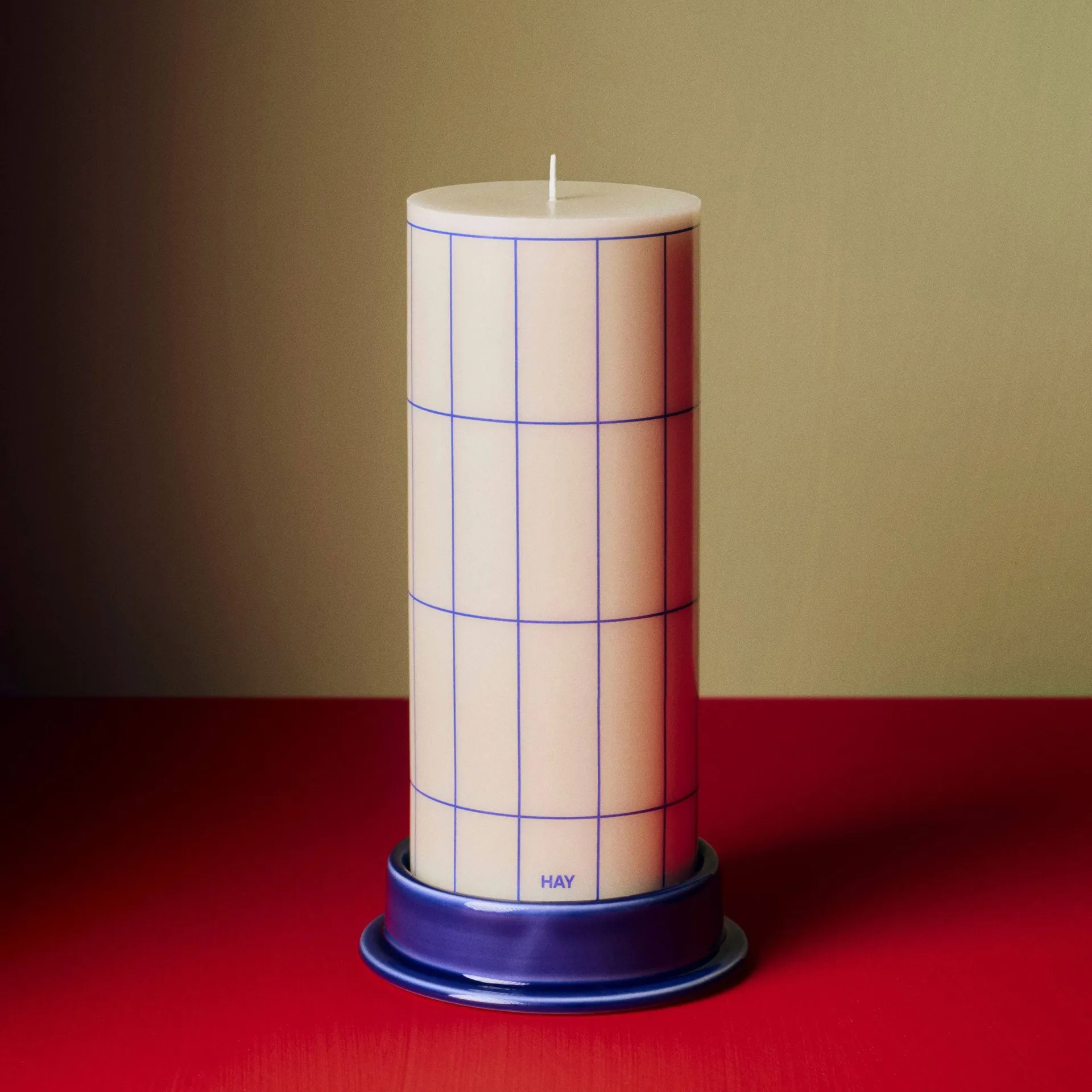 Column bloklysestage medium Ø11 cm, Royal blue HAY