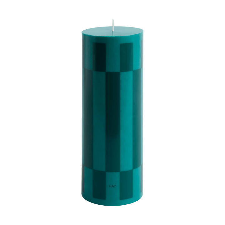 Column Candle bloklys large 25 cm - Green-dark green - HAY