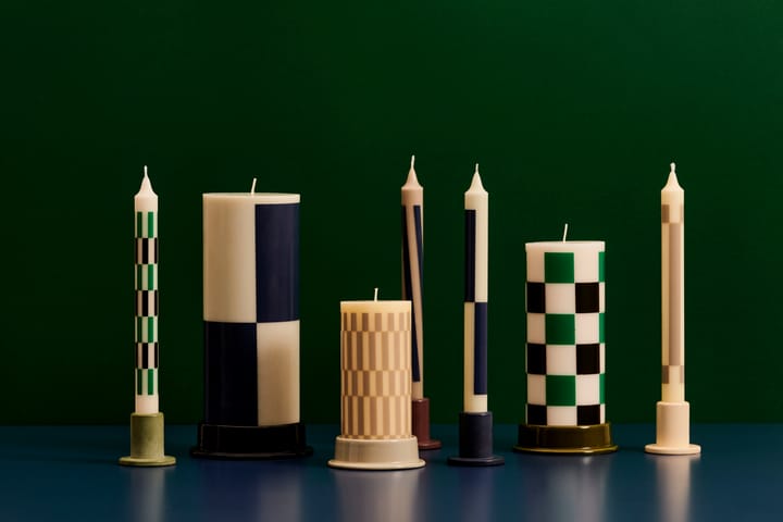 Column Candle bloklys small 15 cm, Cream-sand HAY