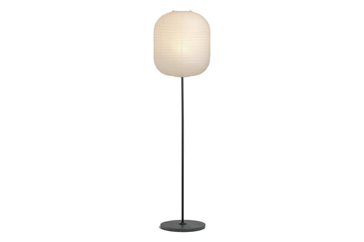 Common gulvstativ 129 cm, Soft black/Black terrazzo HAY