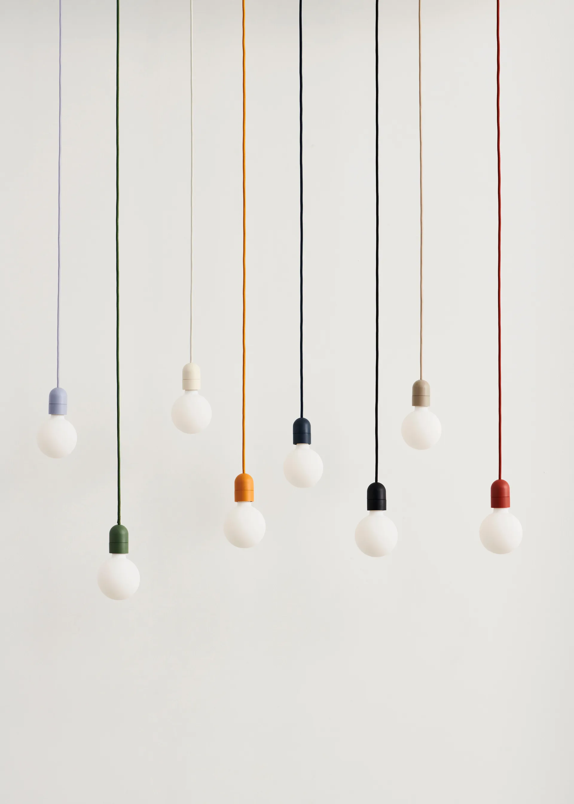 Common Pendant Cord setpendel Ø12 cm, Clay white HAY