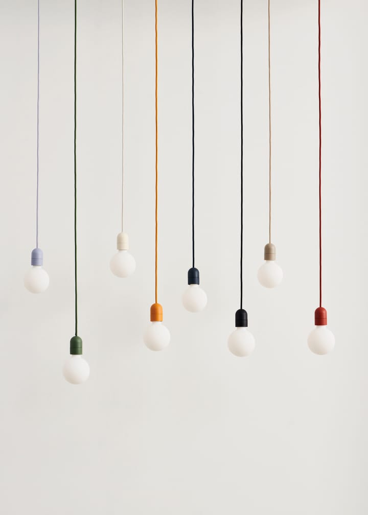 Common Pendant Cord setpendel Ø12 cm, Soft black HAY