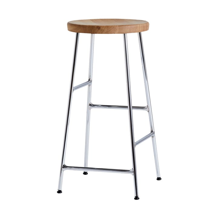 Cornet barstol 65 cm - Oiled oak-chrome - HAY