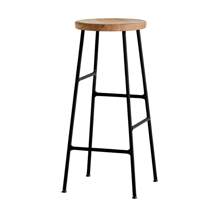 Cornet barstol 75 cm - Oiled oak-soft black - HAY