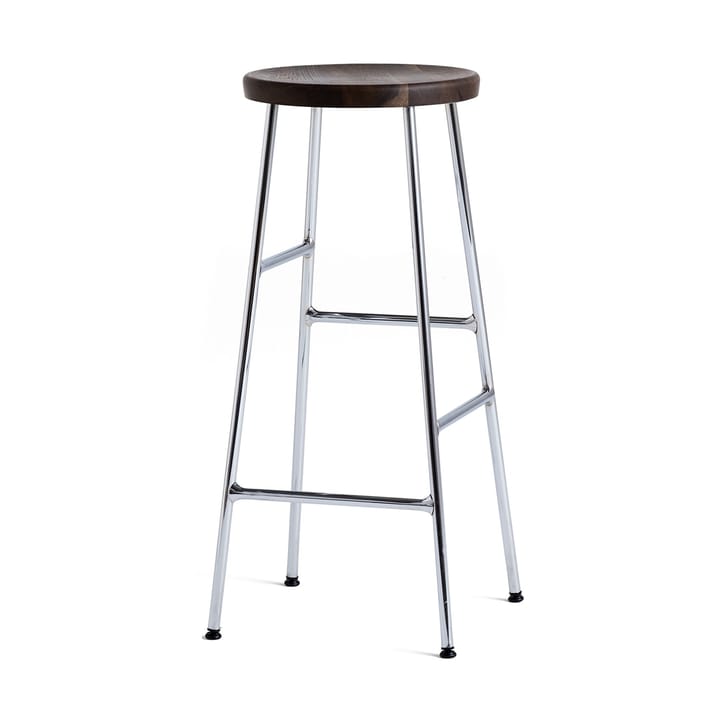 Cornet barstol 75 cm - Smoked oiled oak-chrome - HAY
