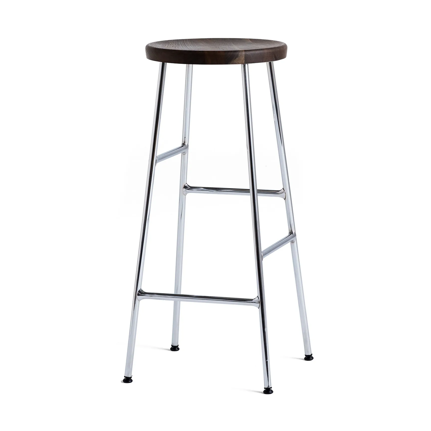 Cornet rund barstol 75 cm, Smoked oiled oak-chrome HAY
