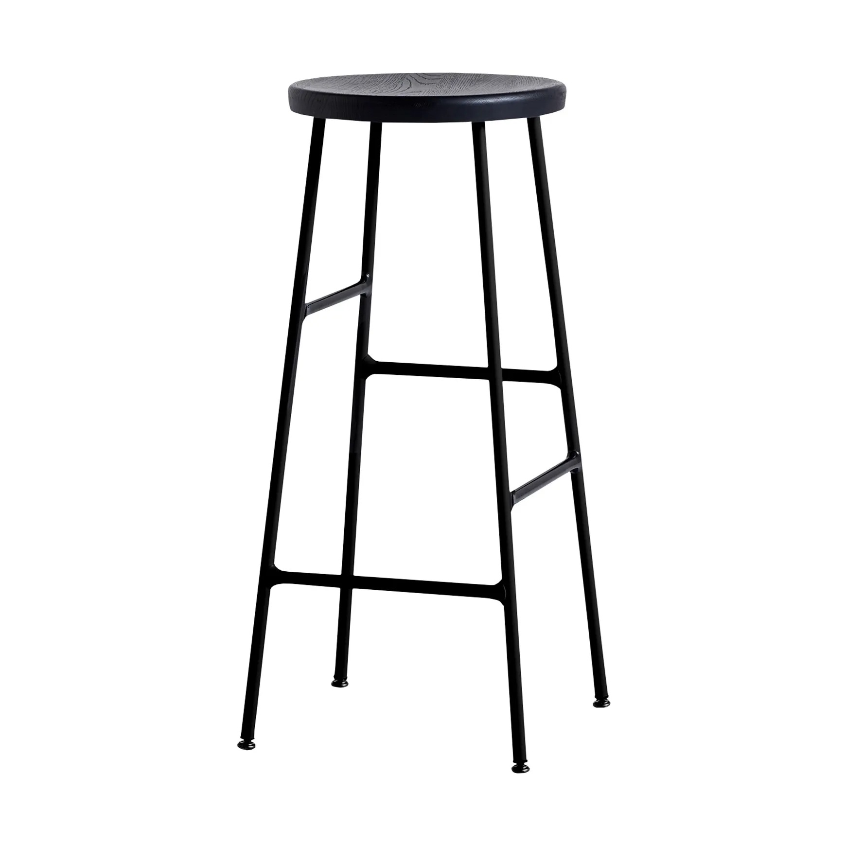 Cornet rund barstol 75 cm, Soft black oak-soft black HAY
