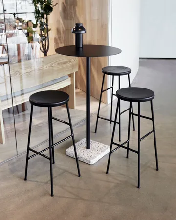Cornet rund barstol 75 cm - Soft black oak-soft black - HAY