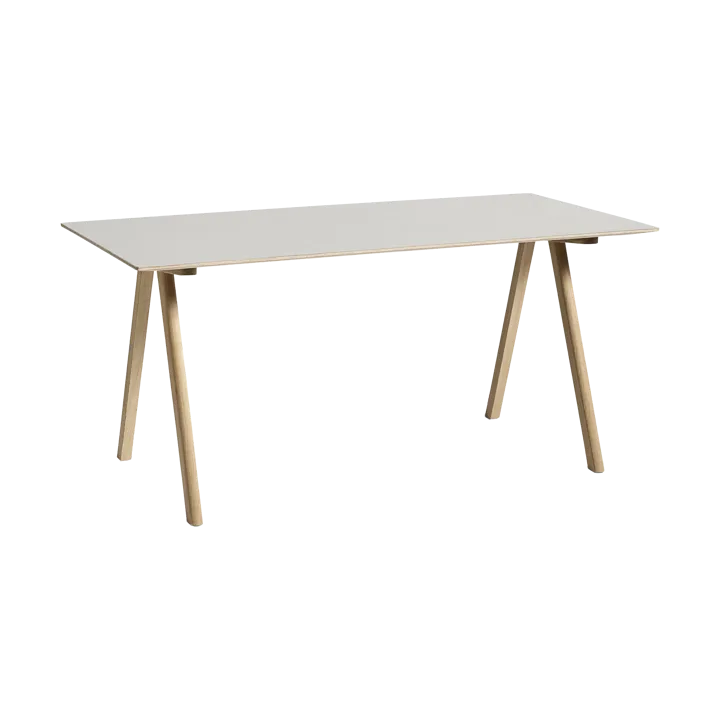 CPH10 2.0 skrivebord 80x160 cm - Off white linoleum-lacq. oak - HAY