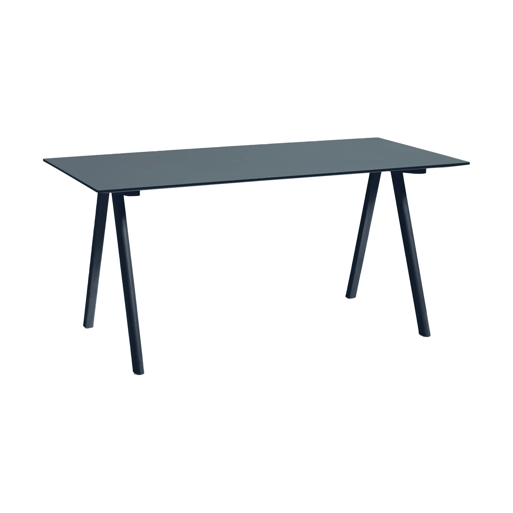 CPH10 2.0 skrivebord 80x160 cm, Smokey blue linoleum-Deep blue HAY