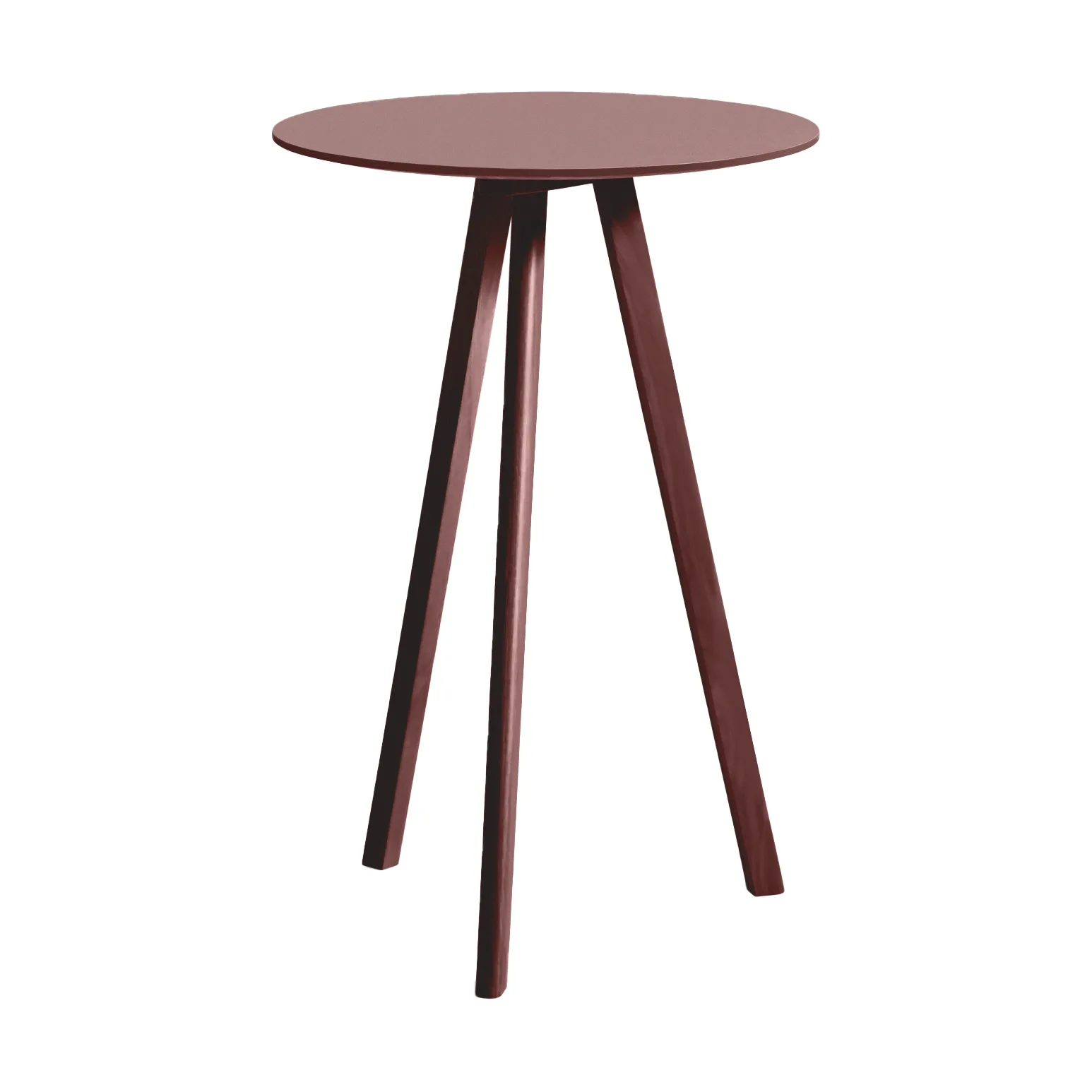 CPH20 2.0 barbord Ø70 cm, Burgundy linoleum-Bordeaux HAY