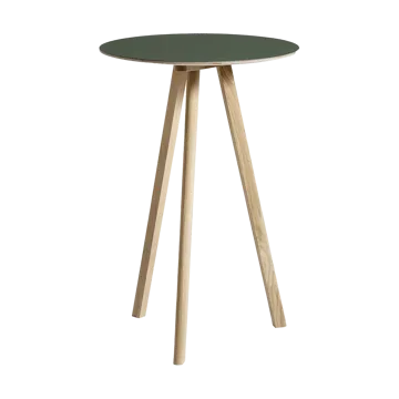 CPH20 2.0 barbord Ø70 cm - Green linoleum-lacquered oak - HAY