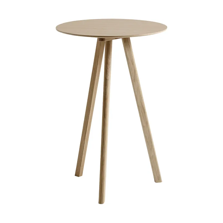 CPH20 2.0 barbord Ø70 cm - Lacquered oak-oak veneer - HAY
