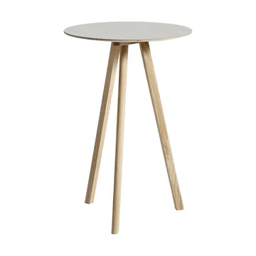 CPH20 2.0 barbord Ø70 cm - Off white linoleum-lacq. oak - HAY