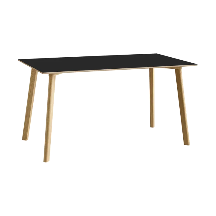 CPH210 Deux 2.0 bord 75x140 cm - Black laminate-lacquered oak - HAY
