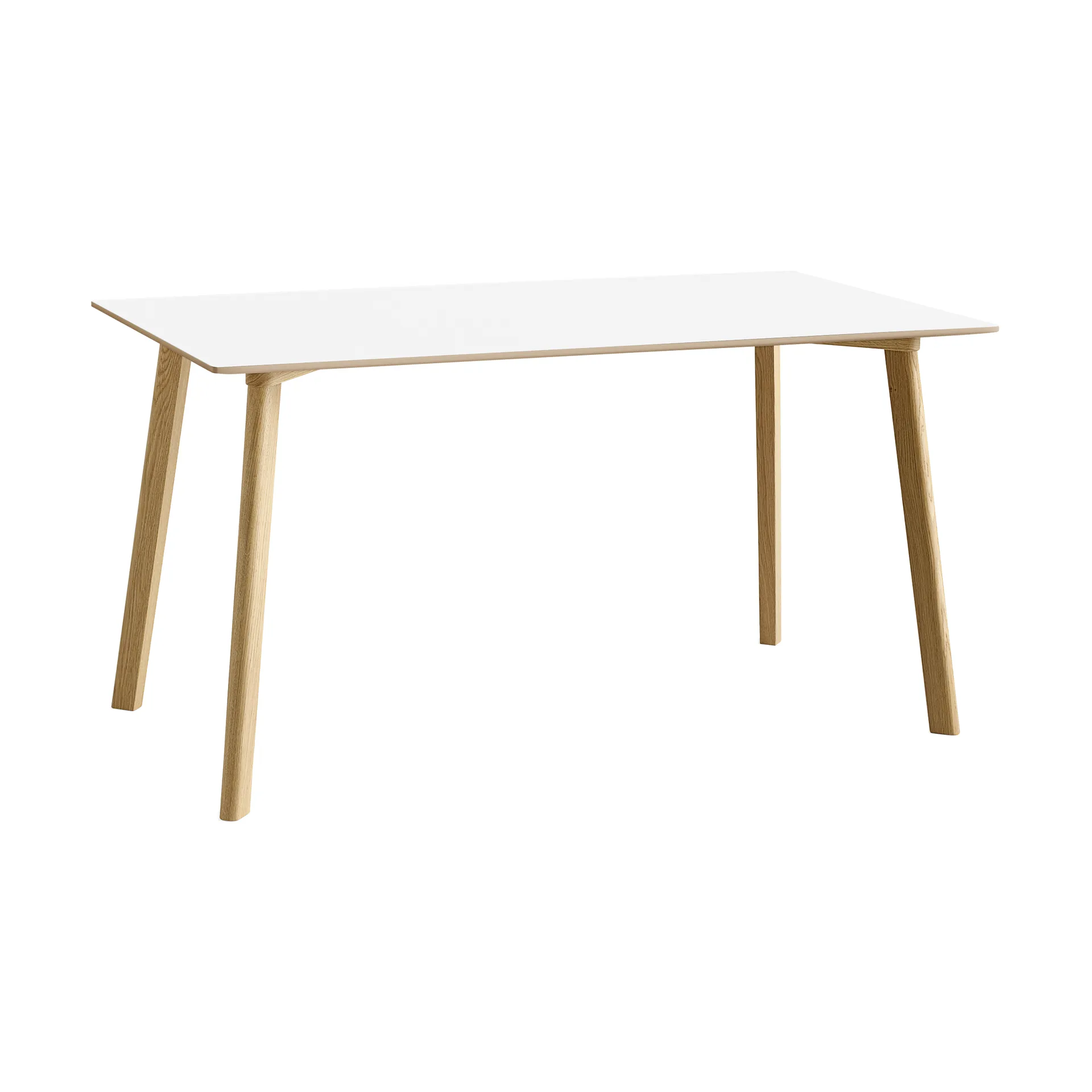 CPH210 Deux 2.0 bord 75x140 cm, Pearl white-lacquered oak HAY