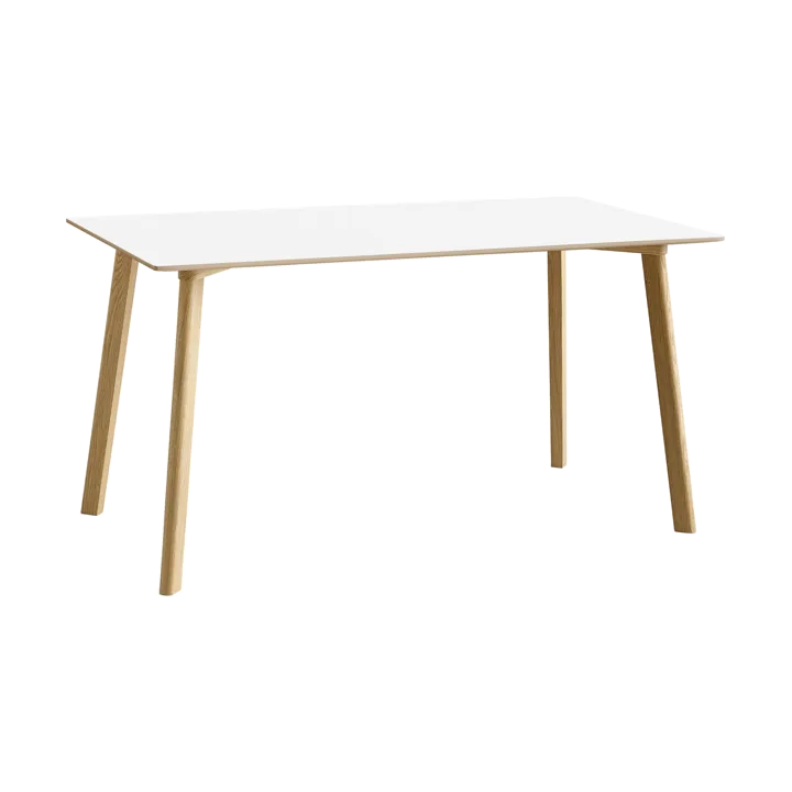 CPH210 Deux 2.0 bord 75x140 cm - Pearl white-lacquered oak - HAY