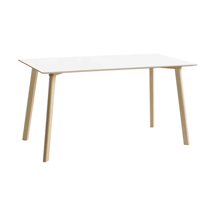 CPH210 Deux 2.0 bord 75x140 cm - Pearl white-untreated beech - HAY