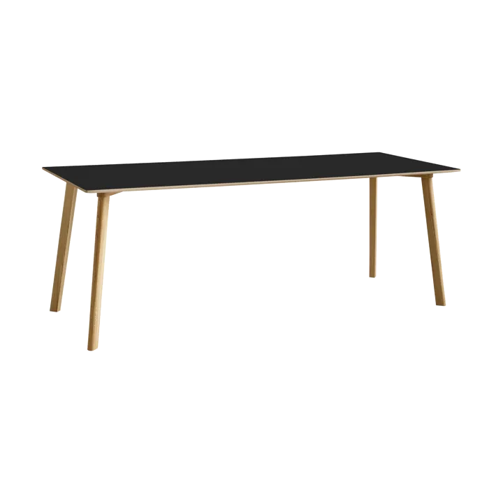 CPH210 Deux 2.0 bord 75x200 cm - Black laminate-lacquered oak - HAY