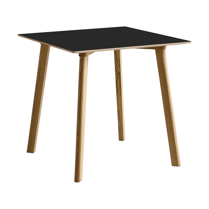 CPH210 Deux 2.0 bord 75x75 cm - Black laminate-lacquered oak - HAY